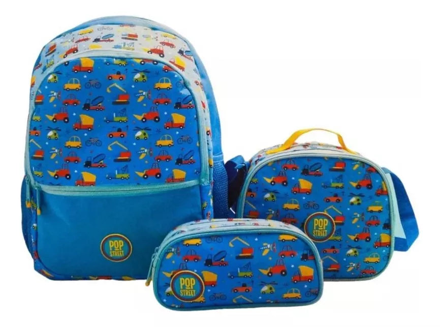 Mochila Lonchera Estuche Pop Street 902