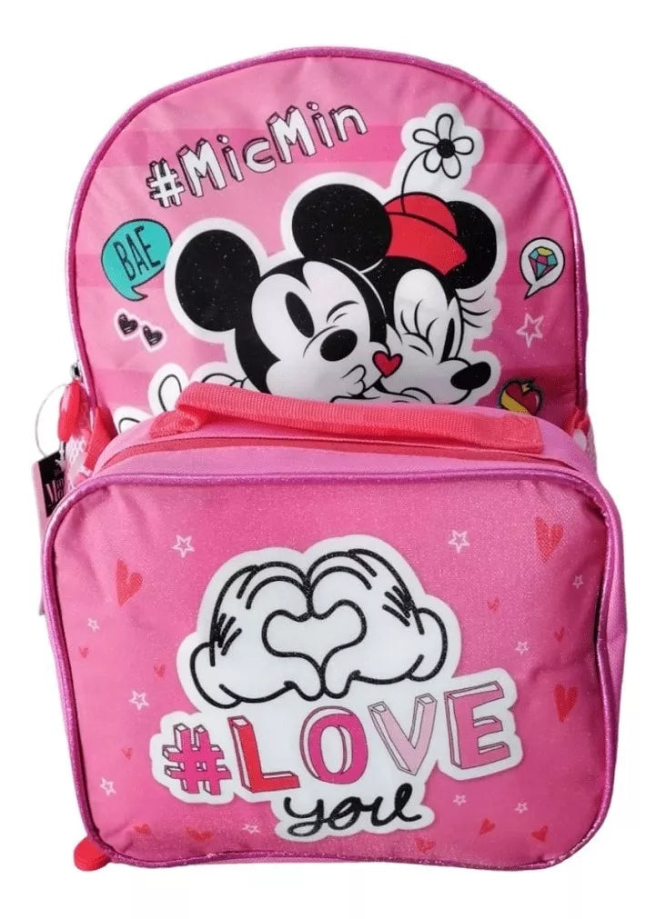 Mochila Con Lonchera Minnie Niña Micmin